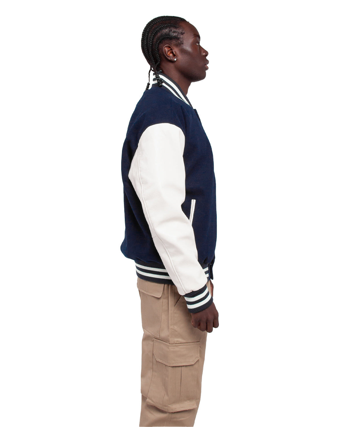 Navy and White