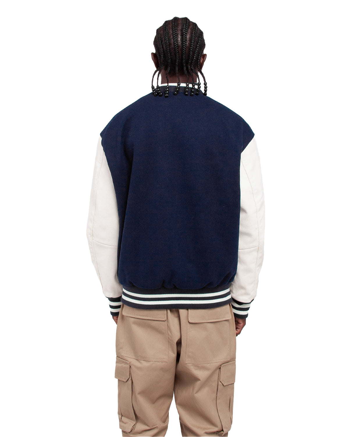 Navy and White