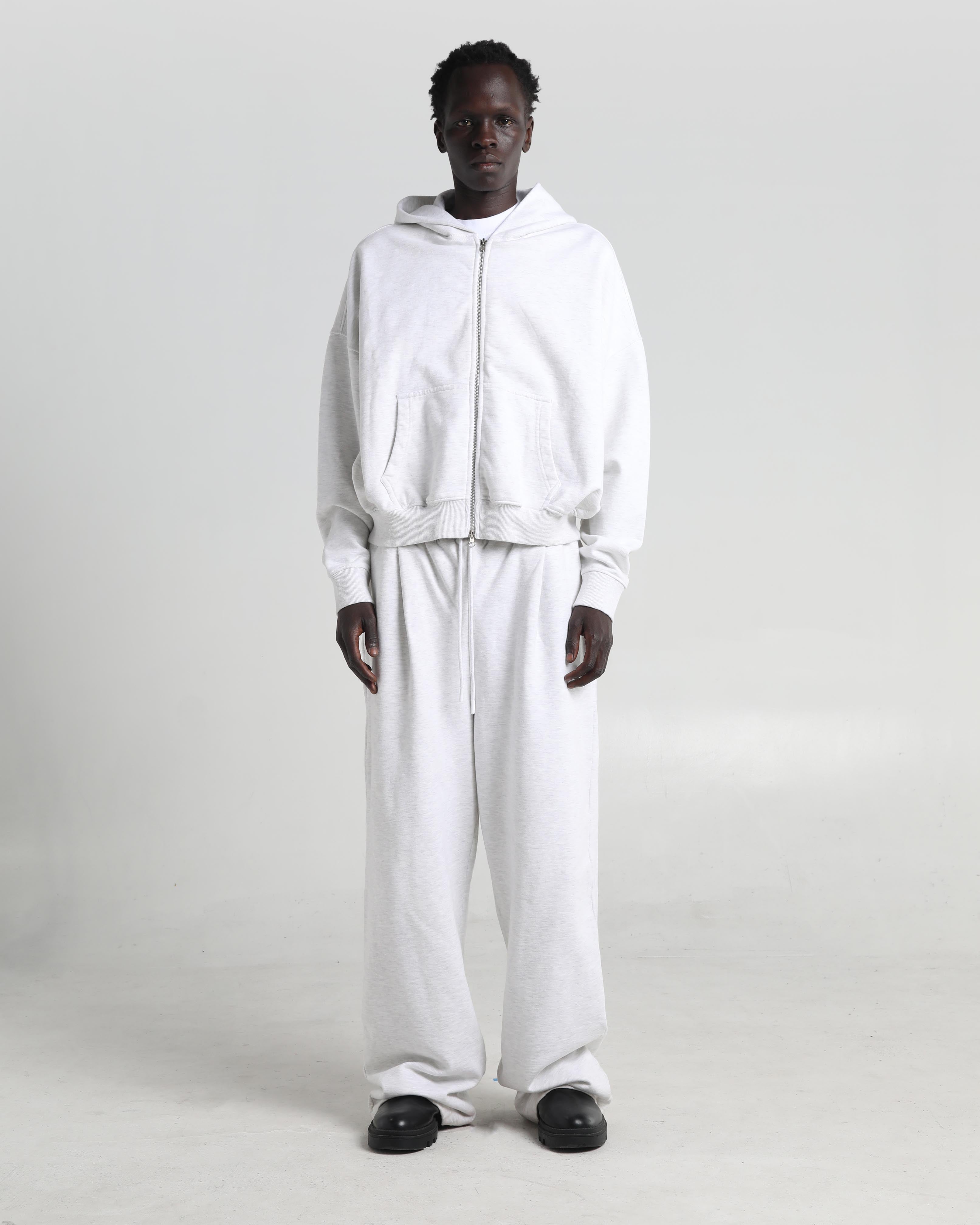 Cropped Zip Hoodie