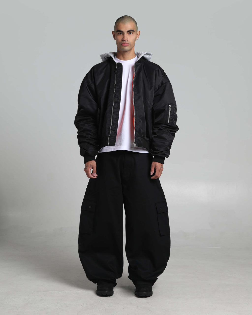 Drop Shoulder Bomber Jacket