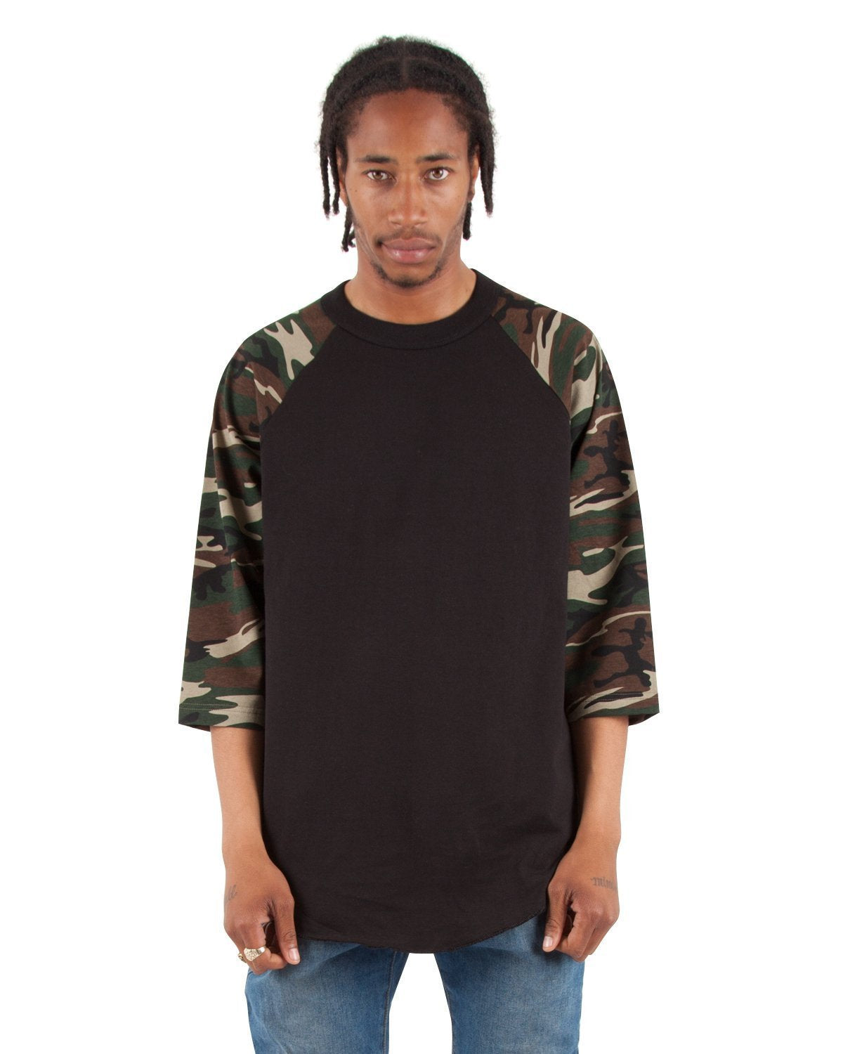 Black and Woodland Camo