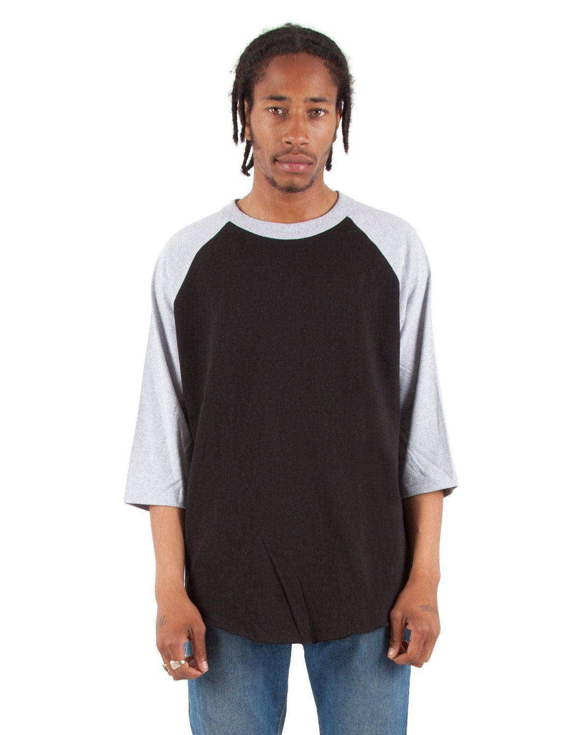 Black and Heather Grey