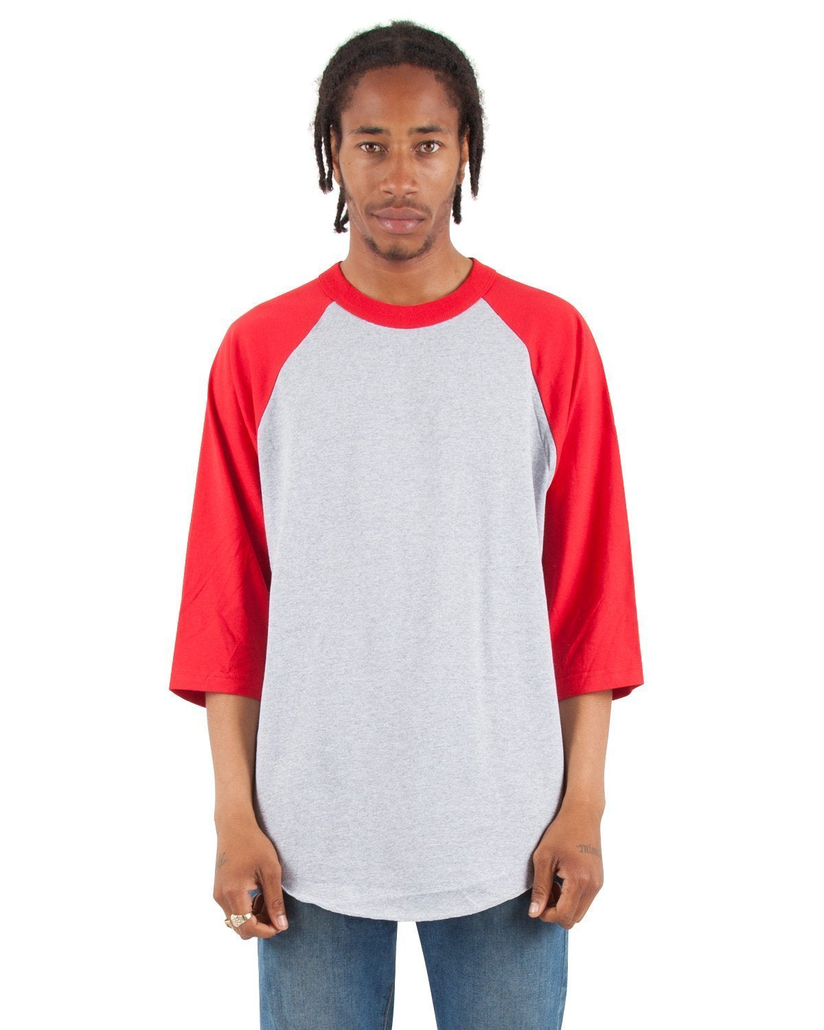  Heather Grey and Red