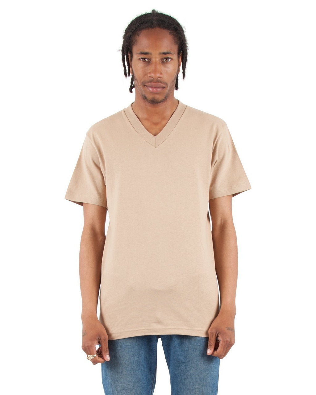 6.2oz V-Neck Short Sleeve