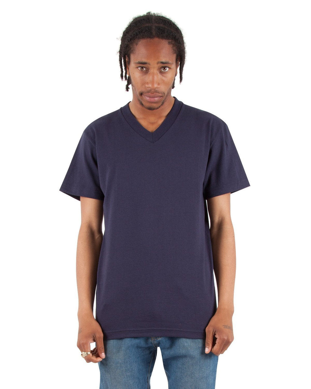 6.2oz V-Neck Short Sleeve