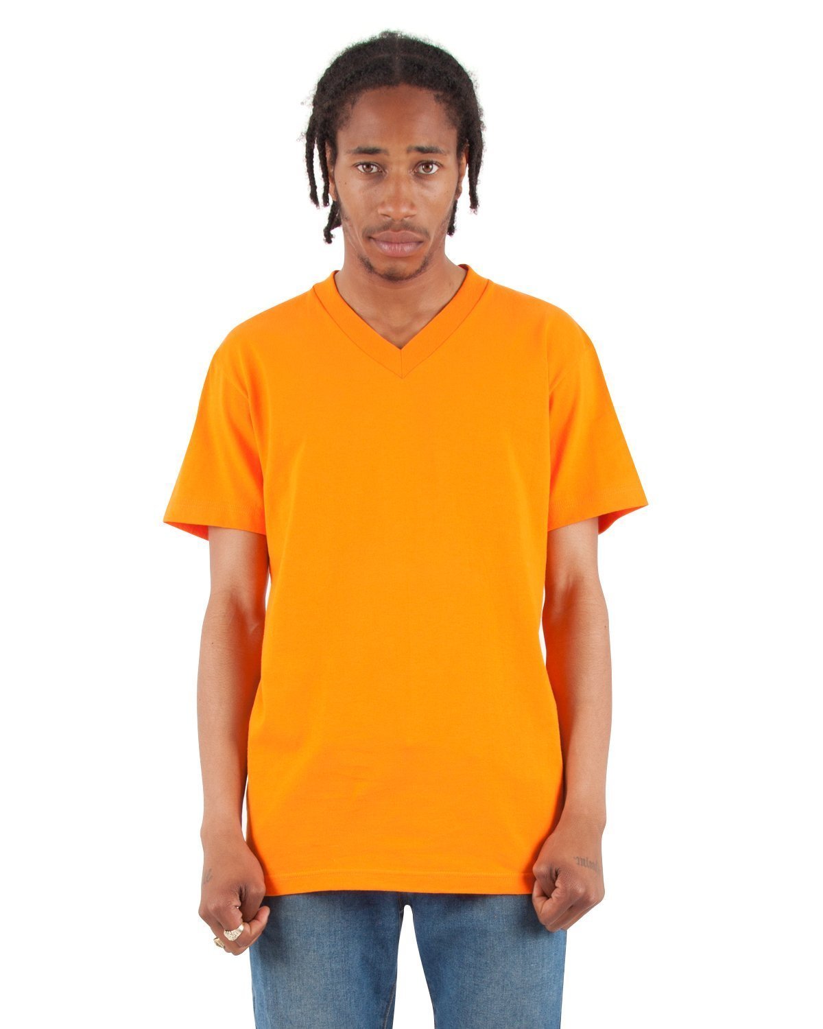 6.2oz V-Neck Short Sleeve