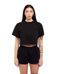 Women Garment Dye Fleece Shorts