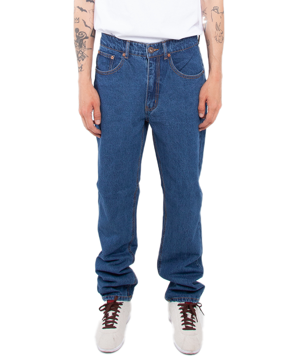 13.0 oz Denim Jeans 44/32 / Stone Wash Dark Blue