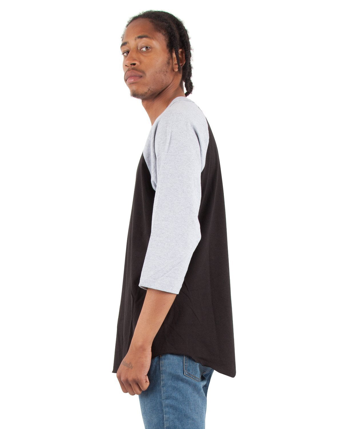Black and Heather Grey