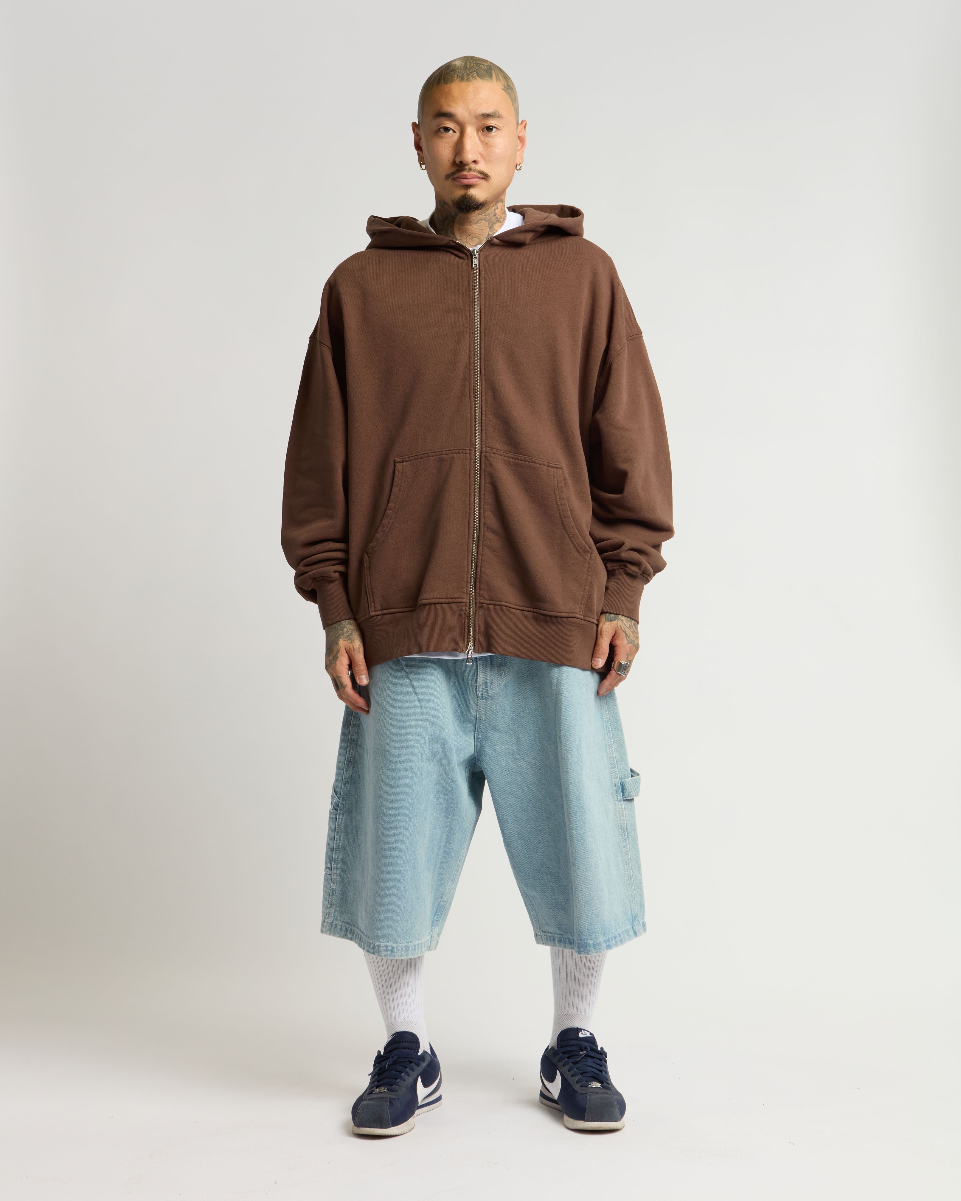 12.0oz Double Zip Garment Dye Hoodie